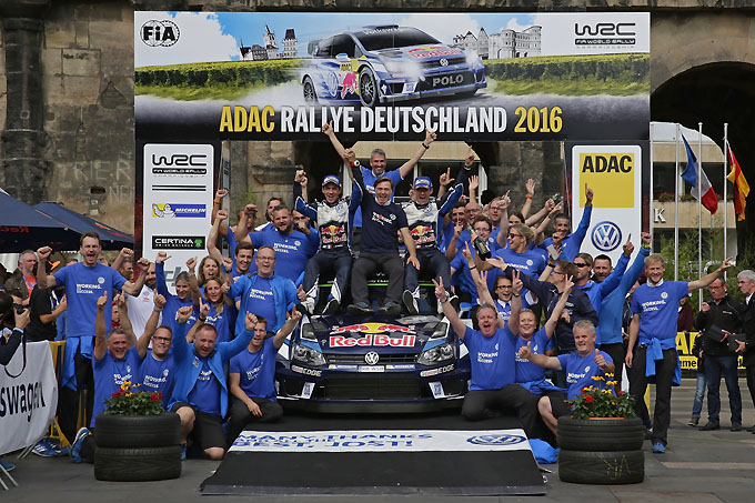 Volkswagen VW wint Rally van Deutschland